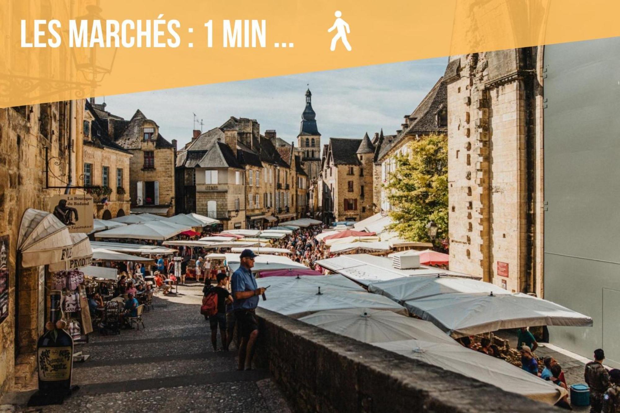 3 Pieces, Climatise, Calme, 100M Du Centre, Parking, "Lyriade" Sarlat Exterior foto